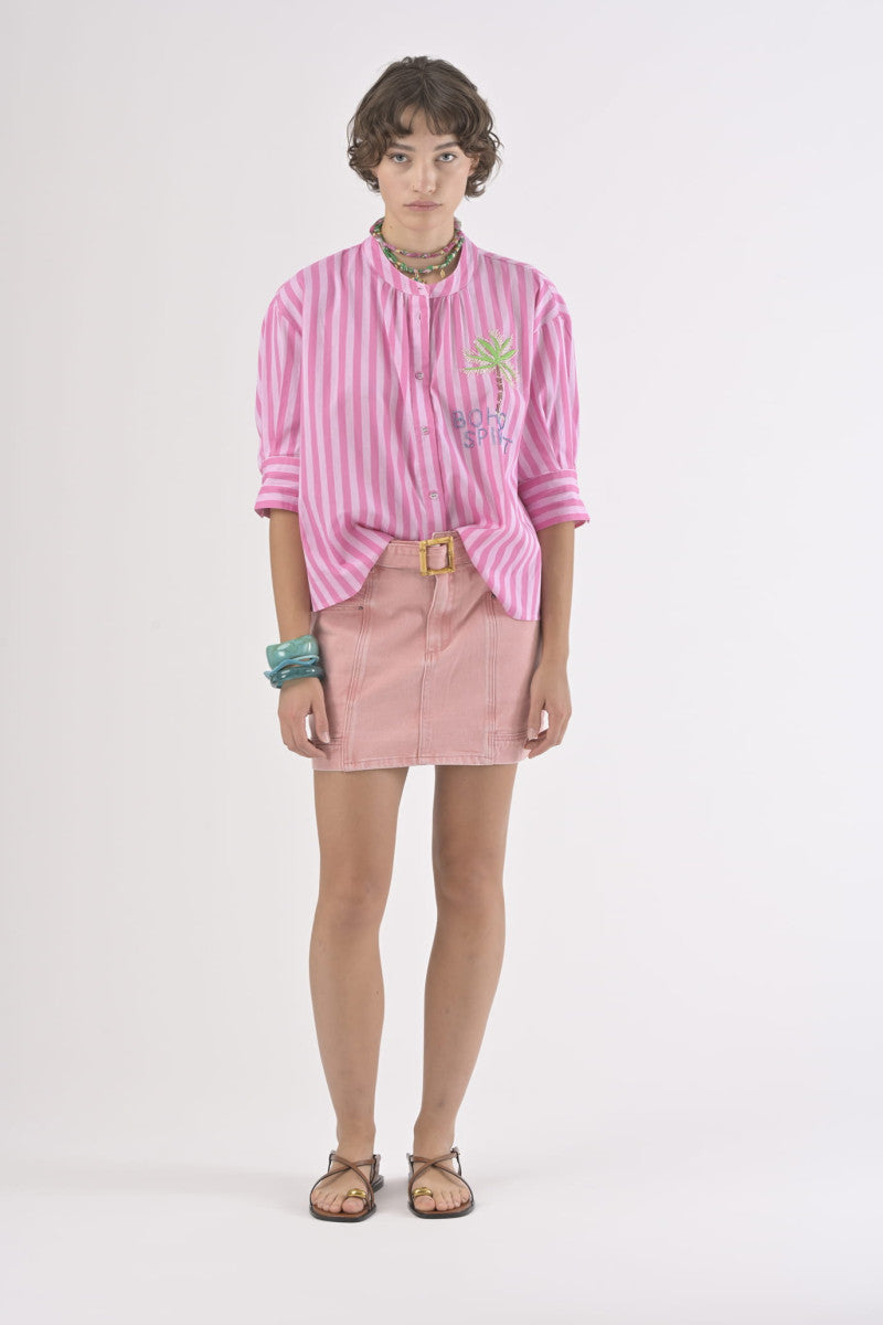 Orfeo Simone Shirt - Rayures Roses
