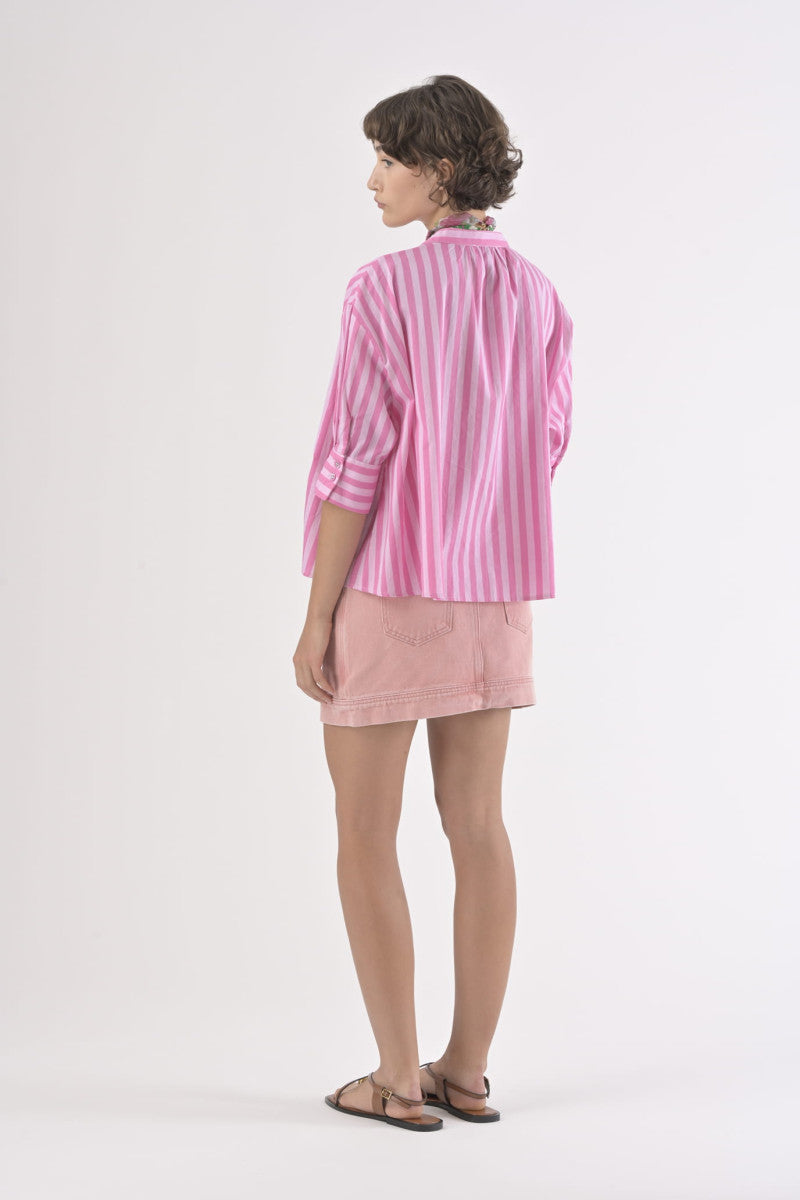 Orfeo Simone Shirt - Rayures Roses