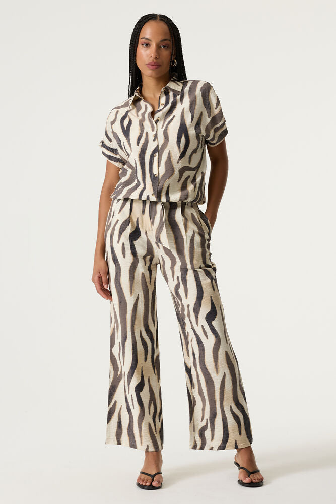 Gracia Animal Print Shirt