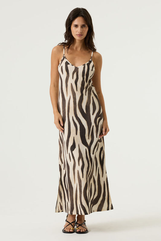 Garcia Crinkle Printed Dress