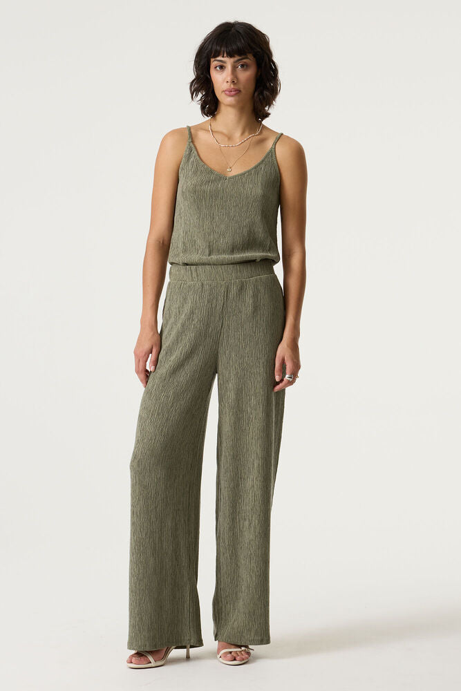 Garcia Crinkle Pants - Olive Breeze