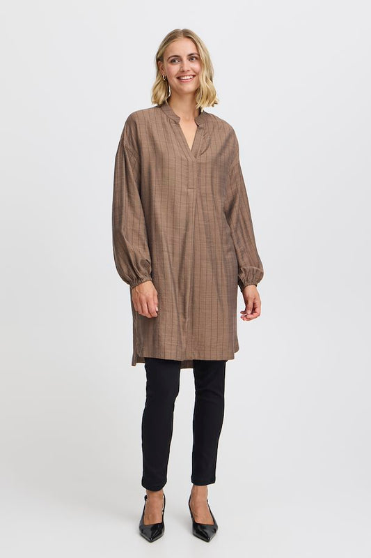 Fransa Ariana Tunic - Rain Drum