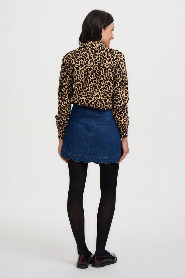 Cicely Cord Shirt - Leopard Cord
