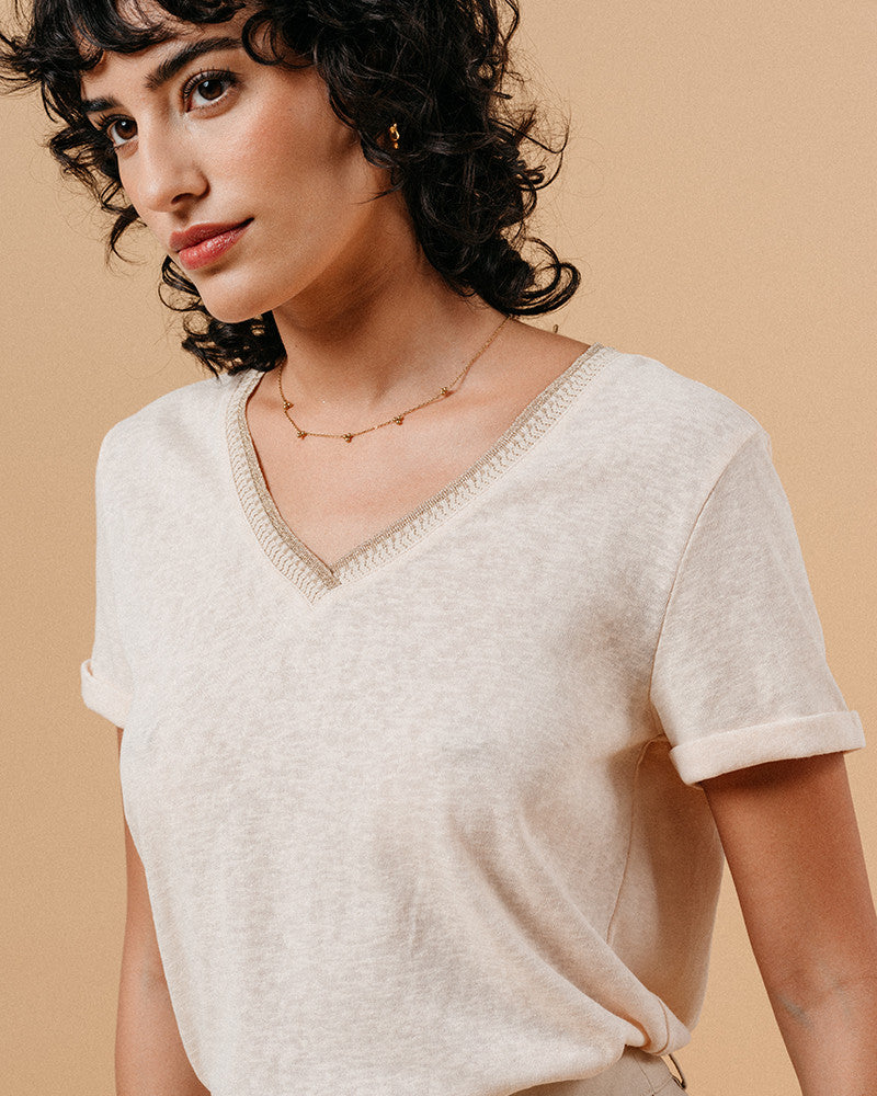 Grace & Mila Manuel T-shirt - Beige