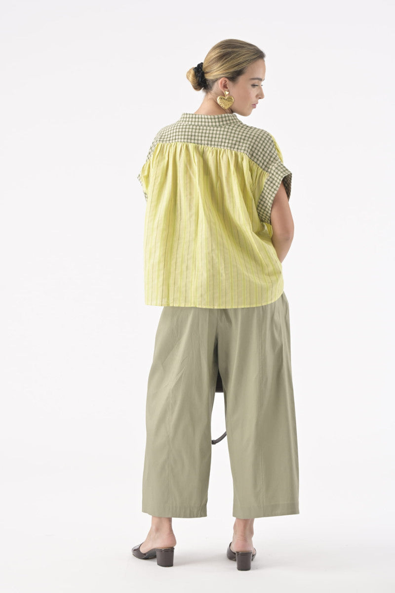 Orfeo Nah Blouse - Rayure Jaune