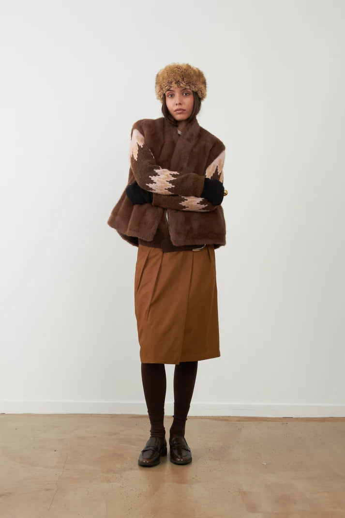 Orfeo Louliana Vest - Chocolate