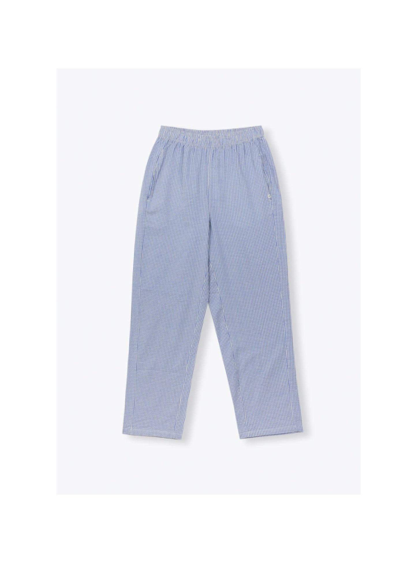 AP Gingham Trousers - Cobalt