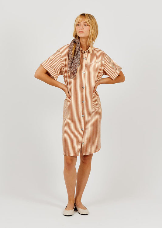 AP Deckchair Striped Denim Dress