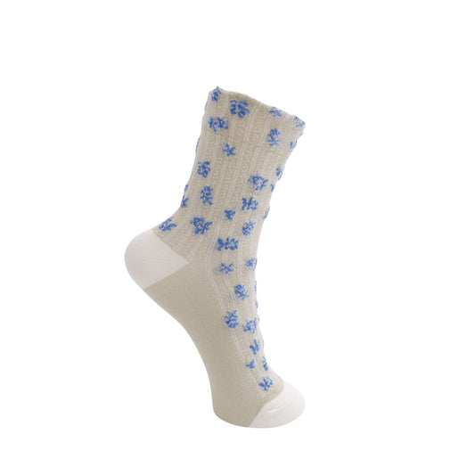 BC Celandine Socks - Khaki/Blue