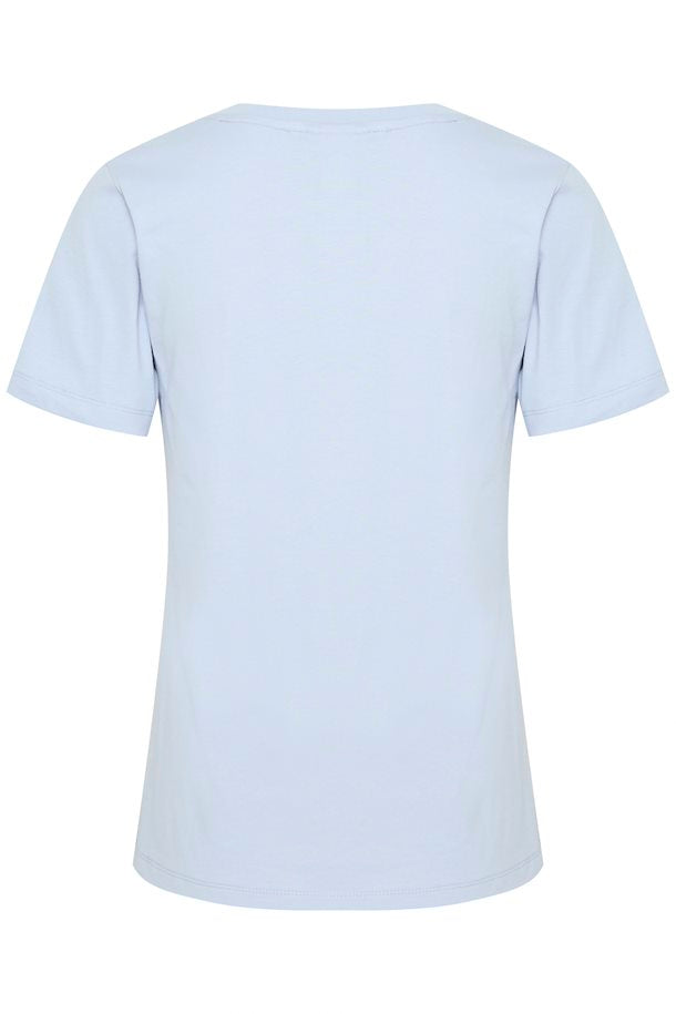 ICHI Palmer V-Neck Tee - Zen Blue