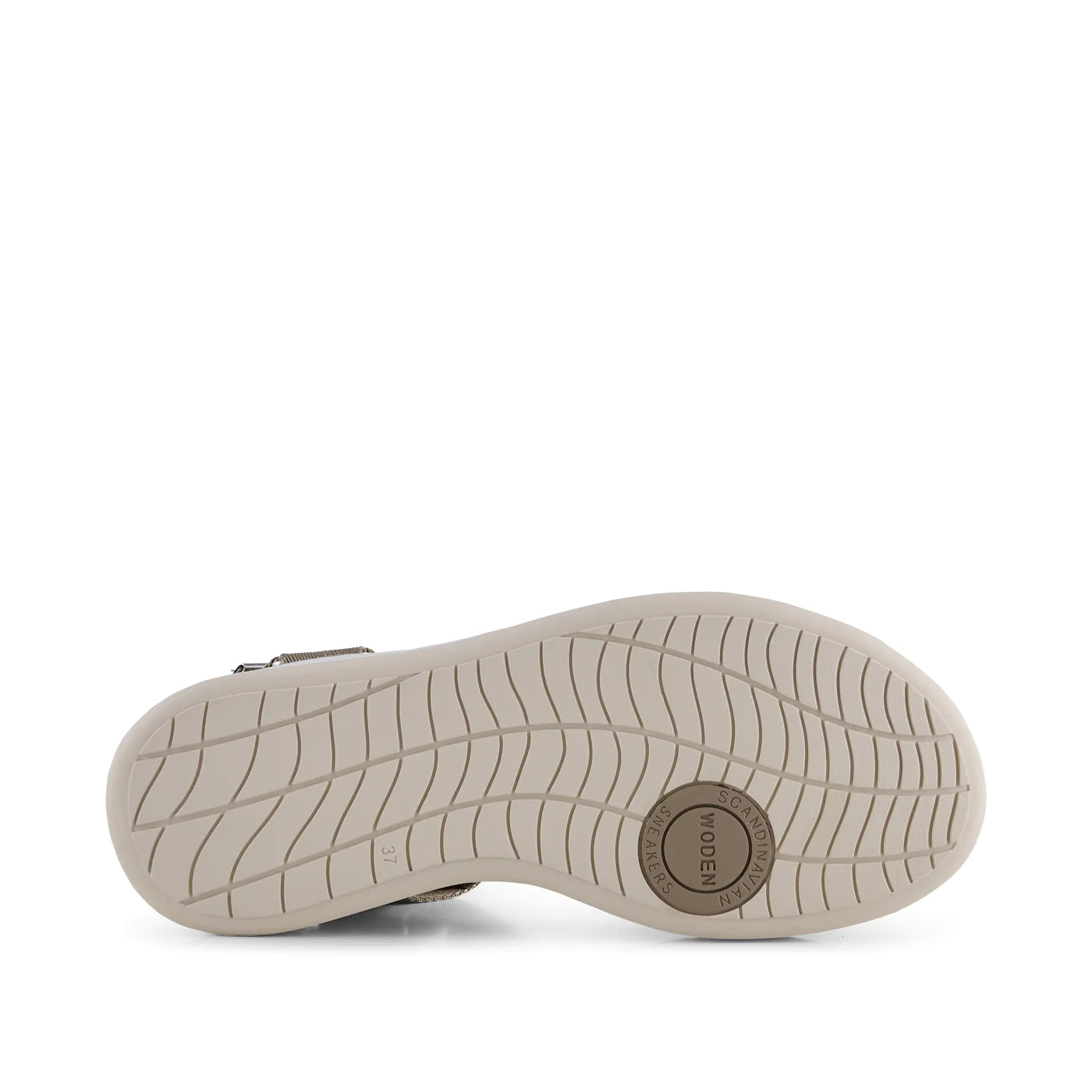 Woden Line sandals - silver/mink
